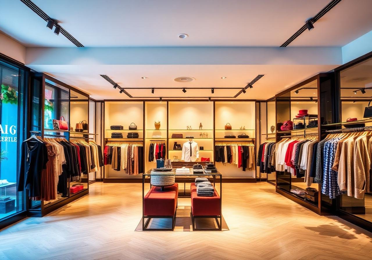 Classic Enterprises boutique interior with curated fashion displays