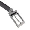 Men's black formal leatherite reversible belt