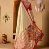 Women printed casual wear saree with blouse